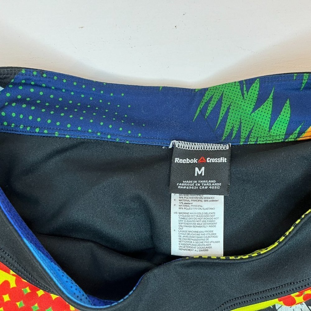 Reebok Crossfit Women's Colorful Reversible Workout Leggings - Size Medium - Picture 5 of 5